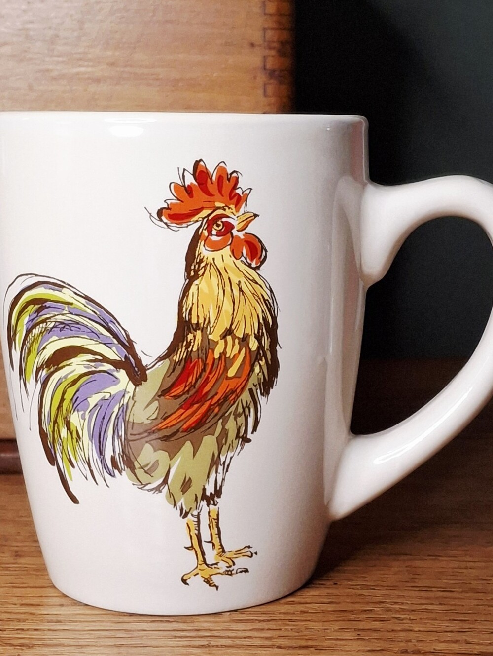 Rooster Coffee Cup Signature Farmers Market Farmhouse Country Drinkware
